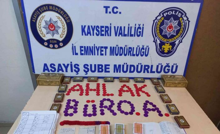 Kayseri’de ‘kumar’ operasyonu: 13 gözaltı