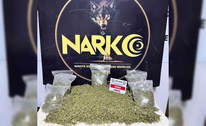 Kayseri’de uyuşturucu operasyonu: 2 gözaltı