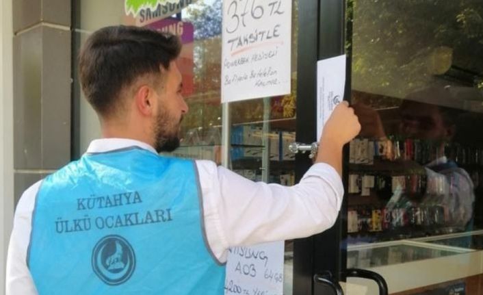 Kütahya Ülkü Ocakları’ndan esnaflara siftah parası ve Ahilik duası dağıtıldı