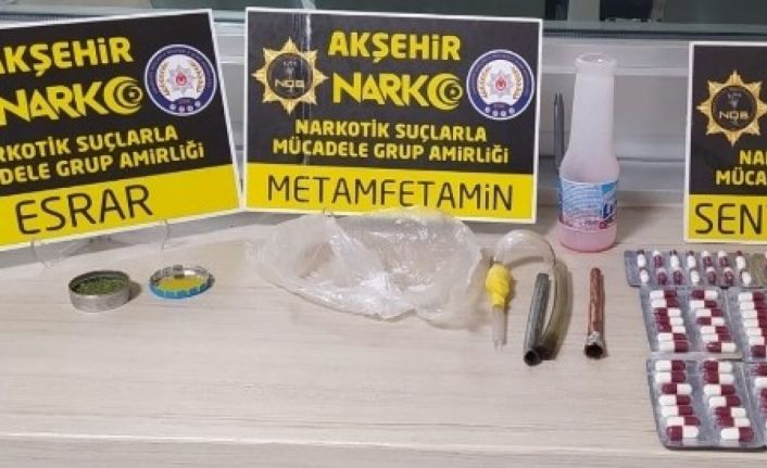 Şüphe üzerine durdurulan araçta uyuşturucu ele geçirildi