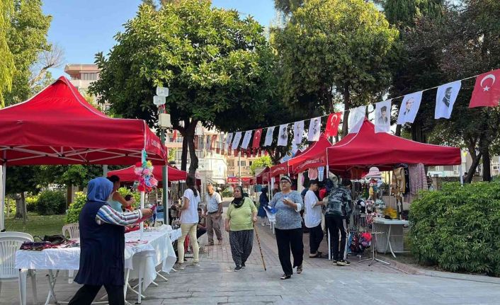 Üretici kadınlar açılan stantlarda kazanıyor