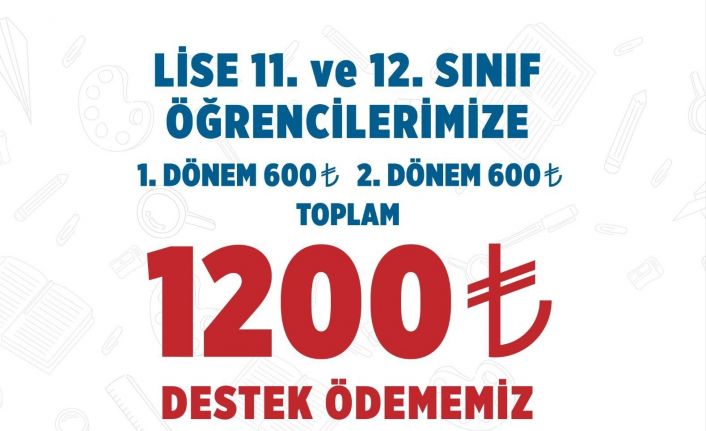70 bin öğrenciye yapılacak bin 200 TL’lik destekte son başvuru tarihi uzatıldı