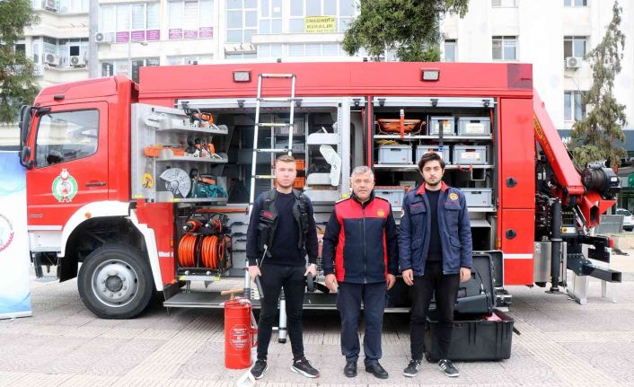 Bu itfaiye aracı Karadeniz’de tek
