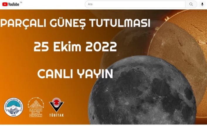 Büyükşehir’in parçalı güneş tutulması canlı yayınını 202 bin kişi izledi