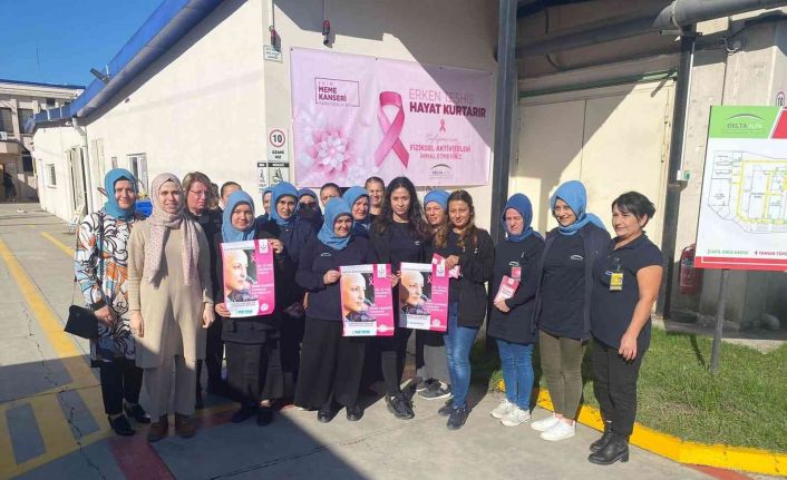 Delta Alfa Çorap Fabrikası çalışanlarına meme kanseri eğitimi