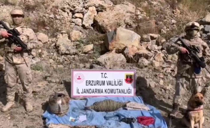 Erzurum-Muş karayoluna 2 metre mesafede gömülü uzaktan komutalı EYP düzeneği ele geçirildi