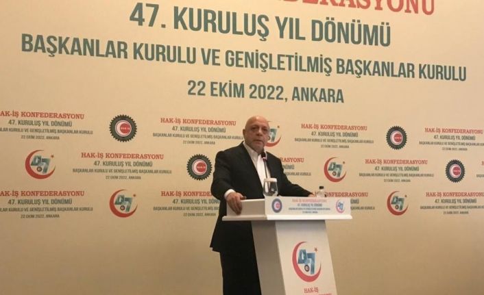 HAK-İŞ Genel Başkanı Arslan: “Demokrasinin olmadığı yerde sendikal hareket yoktur”