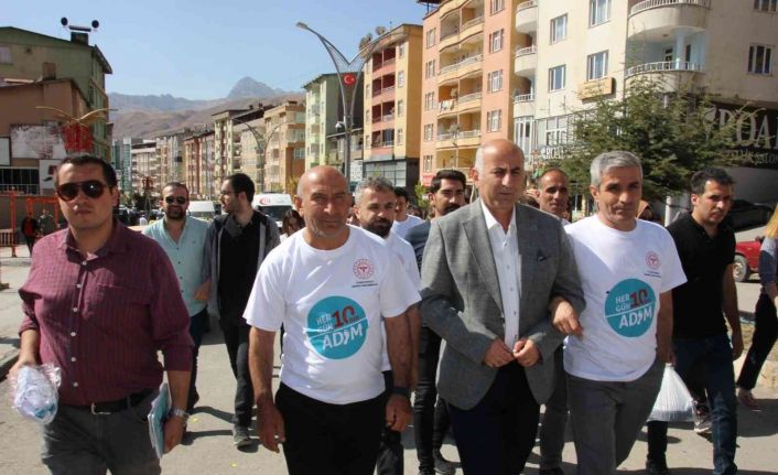 Hakkari’de ’Dünya Yürüyüş Günü’ etkinliği