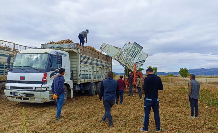 İş kazasında ölen güvenlikçinin tarlada kalan ürünü el birliğiyle hasat edildi