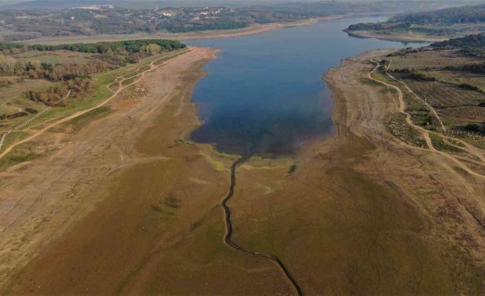 İstanbul barajları alarm veriyor: Ömerli Barajında su metrelerce çekildi