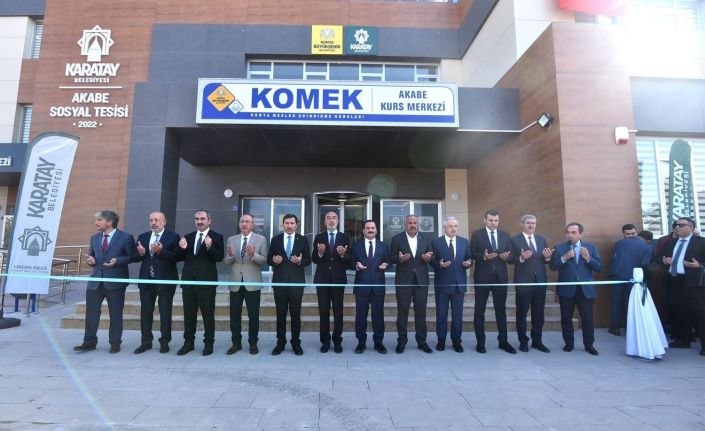 Karatay’da Akabe Sosyal Tesisi hizmeti açıldı