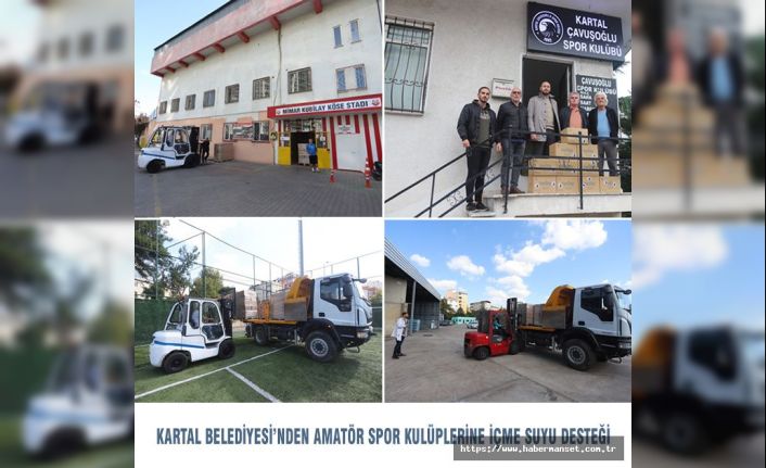 KARTAL BELEDİYESİ’NDEN AMATÖR SPOR KULÜPLERİNE İÇME SUYU DESTEĞİ