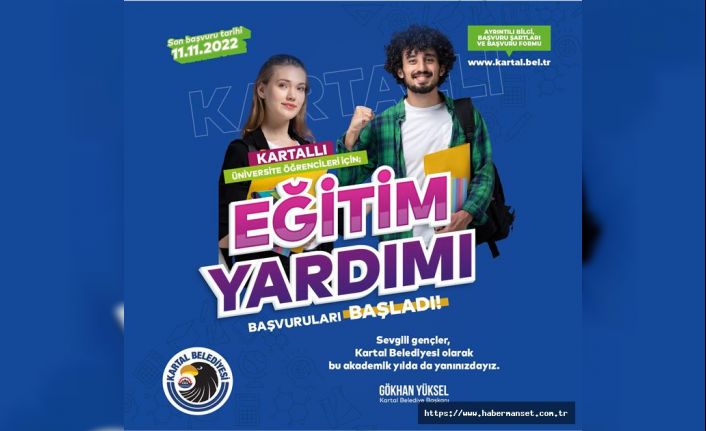 Kartal Belediyesi’nden Üniversite Öğrencilerine Eğitim Yardımı Başvuruları Başlıyor