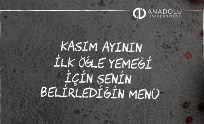 Kasım ayının ilk öğle yemeği menüsü öğrencilerin oylarıyla belirlendi