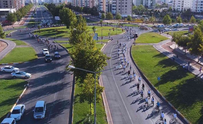 Kayapınar’da pedallar kalp sağlığı için atıldı