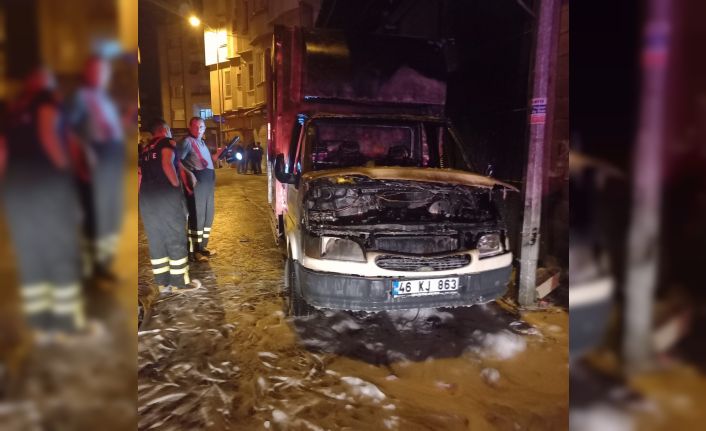 Kilis’te kamyonet kundaklayan şahıs yakalandı