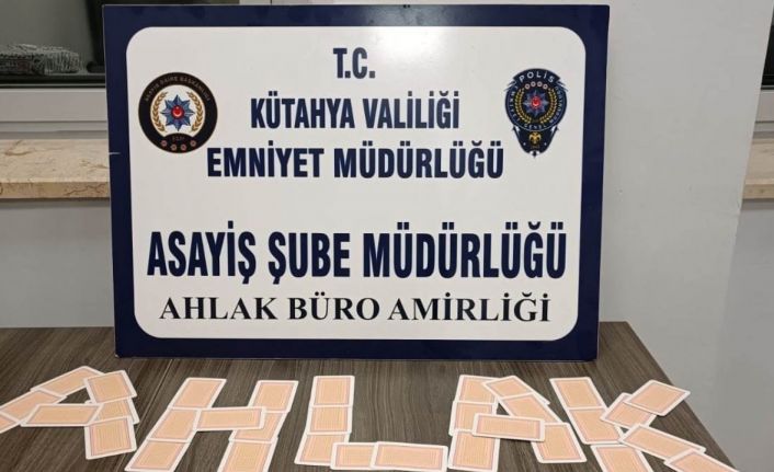 Kütahya’da kumar oynayan 6 kişiye 9 bin 95 TL para cezası