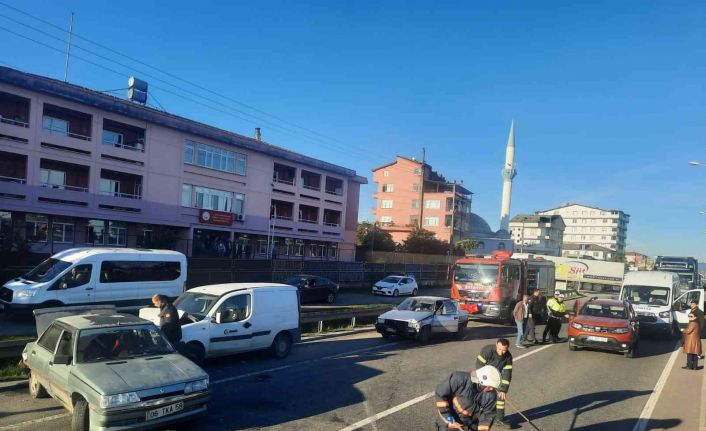 Ordu’da zincirleme trafik kazası: 1 yaralı