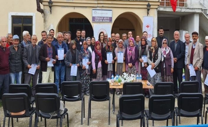 Organik tarım üreticileri sertifikalarını aldı