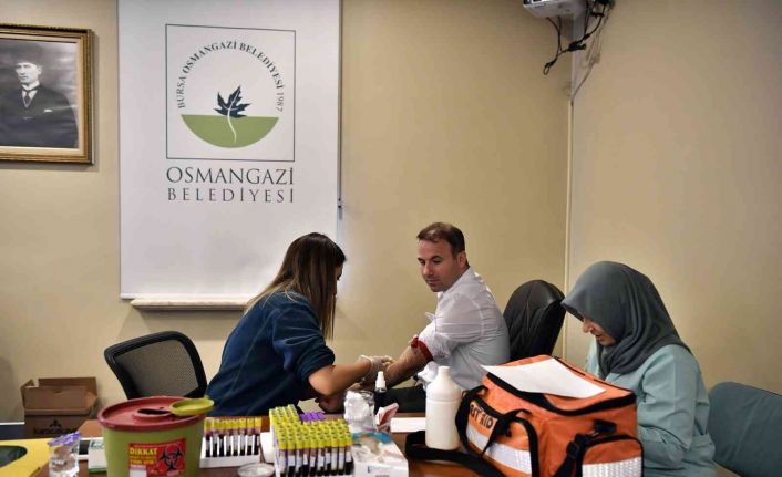 Osmangazi Belediye personeli sağlık taramasından geçti