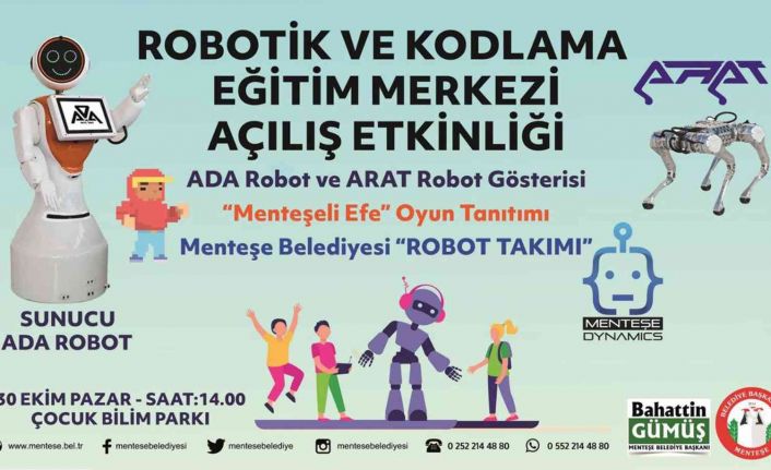 Robotik ve kodlama merkezi robot gösterisi ile açılıyor