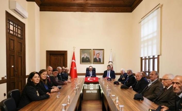 Şehit aileleri ve gazilerden Vali Kızılkaya’ya ziyaret