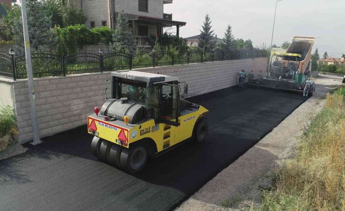 Talas’ta asfaltta sonbahar bereketi