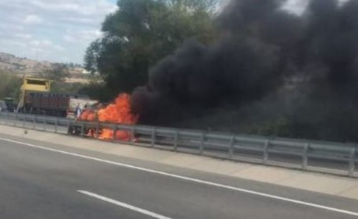 Tekirdağ’da alev alan araçta 1 kişi yanarak öldü, 1 kişi ise ağır yaralı