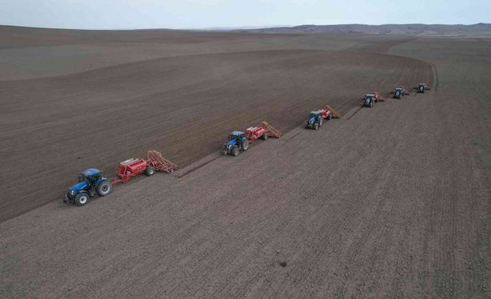 Türkiye tohum piyasasının 15 bin tonuna ev sahipliği yapan Polatlı’da güz ekimi başladı