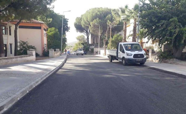 Yatağan Mehmet Özcan Caddesinde sıcak asfalt çalışması tamamlandı