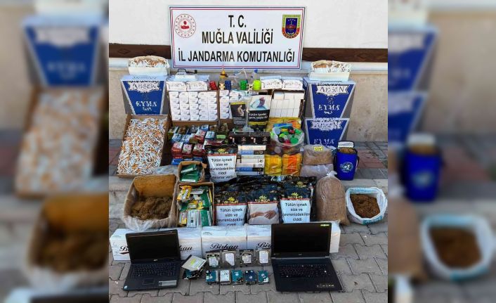 91 bin adet boş makaron ele geçirildi