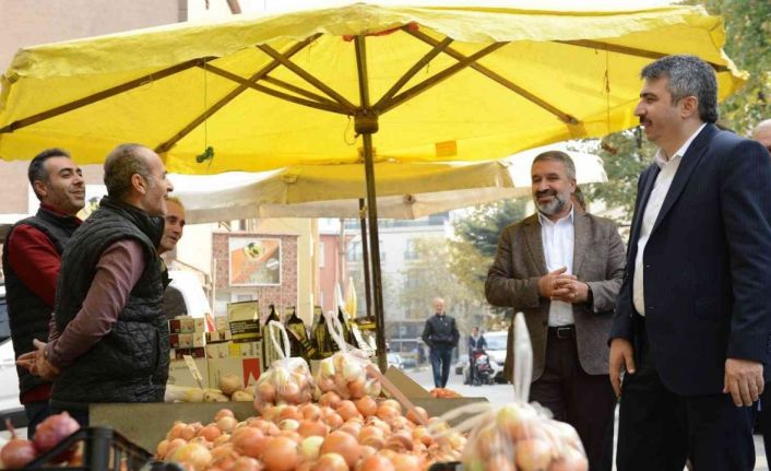 Başkan Yılmaz pazarcı esnafı ile buluştu