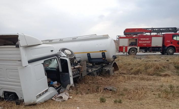 Batman’da akaryakıt tankeri şarampole yuvarlandı: 1 yaralı