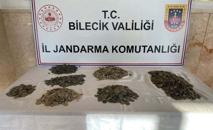 Bilecik’te Roma, Helenistik ve Bizans dönemlerine ait 7 bin 784 adet sikke ele geçirildi