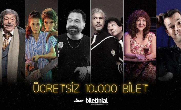 "Biletinial Cuma Sahnesi" kampanyası ile 10 bin kişiye ücretsiz tiyatro bileti