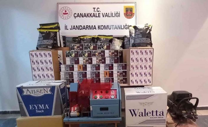 Çanakkale’de 90 bin TL değerinde 29 kilogram kıyılmış tütün ele geçirildi