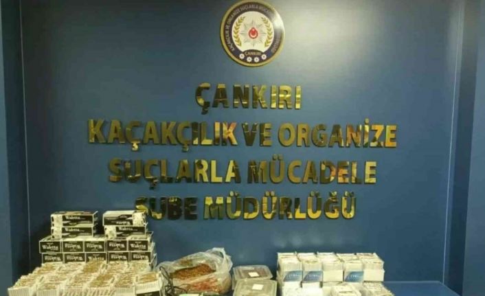 Çankırı’da binlerce makaron ele geçirildi