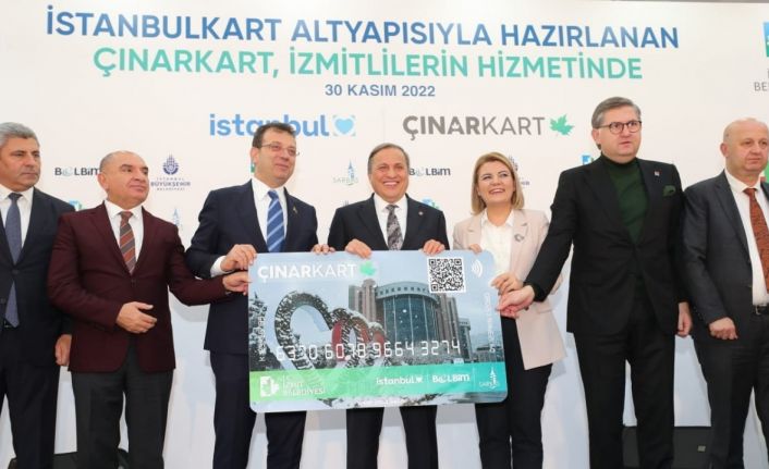 Çınar Kart’ı Kocaeli’de Ekrem İmamoğlu tanıttı