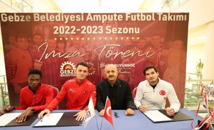 Gebze Belediyesi Ampute Futbol Takımı, 3 yeni ismi renklerine bağladı