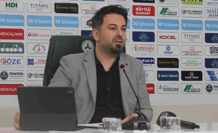 Giresunspor Basın Sözcüsü Ferhat Karademir: “Giresunspor, bu tezahüratları hiç hak etmiyor”