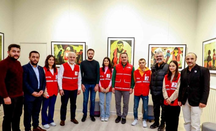 “Hilal-İ Ahmer”den bugüne; gönüllülük kavramı “Kırmızı Yelek” sergisi ile tuvale yansıyor