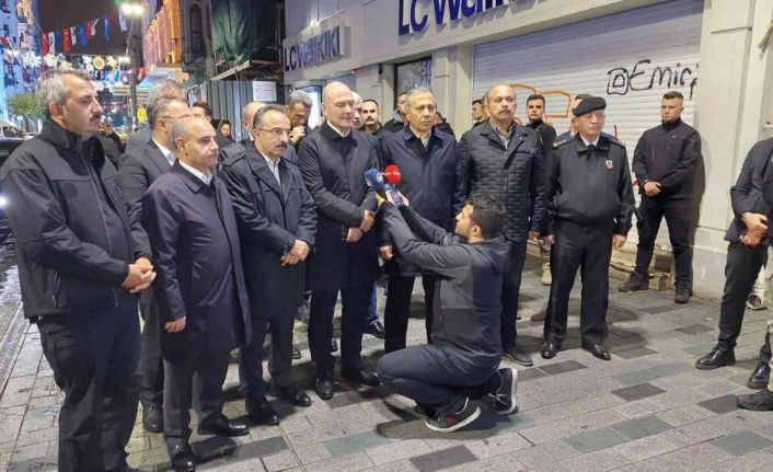 İçişleri Bakanı Süleyman Soylu, “Olayı yapan, bombayı bırakan kişi İstanbul Emniyet Müdürlüğümüzün ekipleri tarafından gözaltına alındı”