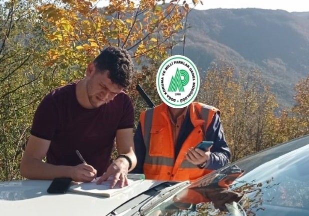 Kurallara aykırı avlanan 5 kişiye para cezası