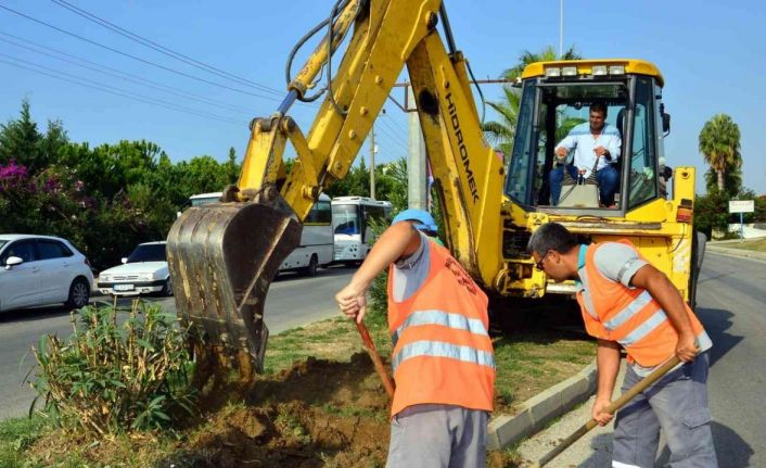Manavgat Belediyesi’nden Kızılağaç’a modern sulama sistemi