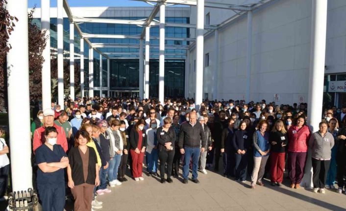 Muğla Eğitim ve Araştırma Hastanesi’nde 10 Kasım Atatürk’ü anma töreni gerçekleştirildi