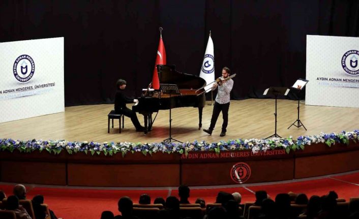 ADÜ’de trombon ve piyano konseri gerçekleşti