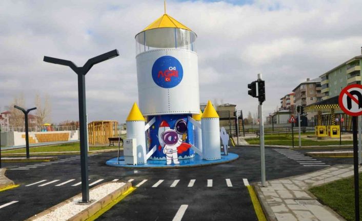 Ağrı’da Çocuk Trafik Eğitim Parkı tamamlanarak hizmet için gün sayıyor