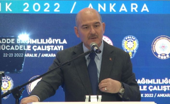 Bakan Soylu: "Uyuşturucu bağlantılı kişi sayısı dünya genelinde milyonda 35’ken, Türkiye’de milyonda 4,7’dir"