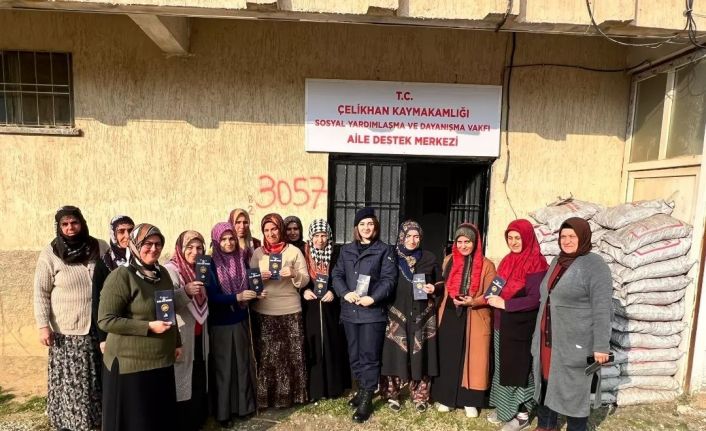 Çelikhan’da kadınlara KADES’in tanıtımı yapıldı