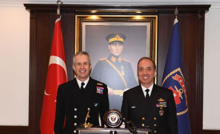 Deniz Kuvvetleri Komutanı Tatlıoğlu, NATO Müttefik Deniz Kuvvetleri Komutanı Blount ile bir araya geldi